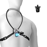 NEEWER ネックレスマウント マグネット式 カメラ首掛け コンパチブル Hero 13/12 Action 5Pro Brave 4 EK7000アクションカメラ クイックリリースネックホルダー エアクッション/調節可能なチェストストラップ付き POVビデオ録画/Vlog用アクセサリーキット GP-76