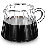 Utilisation polyvalente : ce petit récipient en verre est idéal pour faire mousser le lait pour le cappuccino et le latte ou servir du café et du thé, ce qui le rend polyvalent dans le petit déjeuner et le café.