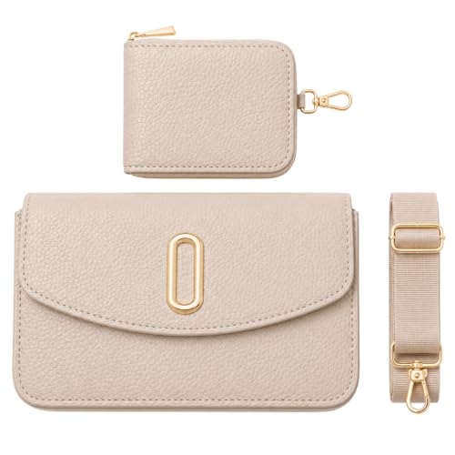 Image of Women's Crossbody Bag with Matching Wallet & Adjustable Strap