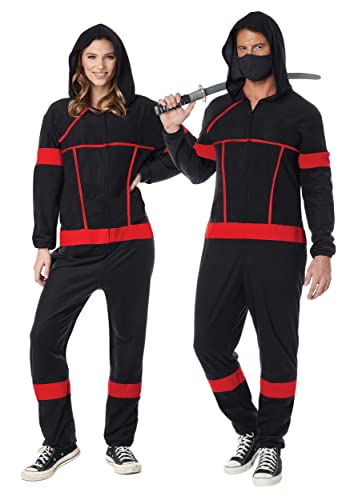 Ninja Onesie combinaison déguisement adulte taille L noir