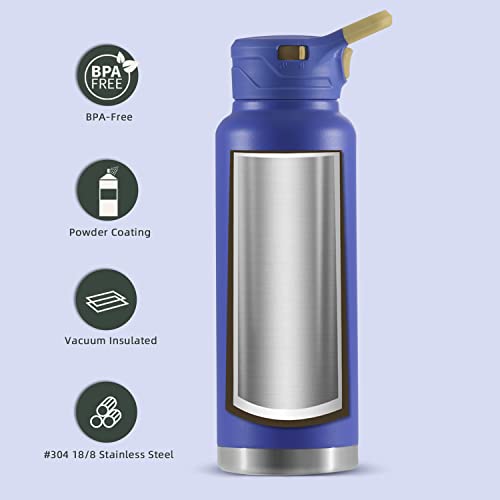 IDEUS Vacuum Insulated Water Bottle 1140ml/40oz, Leak-Proof Stainless Steel Water Bottle, Double Wall Flask - Image 2