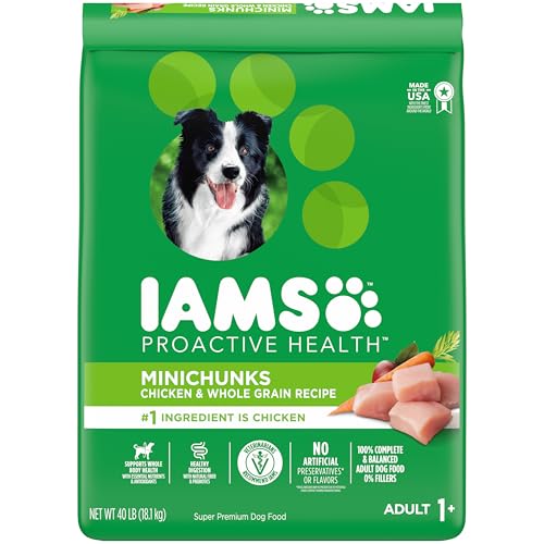 IAMS Proactive Health Minichunks Adult Dry Dog Food with Real Chicken, 40 lb. Bag