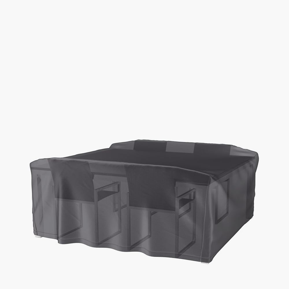 Platinum AeroCover für Garten- und Esszimmermöbel, wasserdichte, atmungsaktive Abdeckungen für Outdoor-Tisch und Stuhlsets, stark, leicht, Ripstop-Polyester, Lounge-Sets, lichtbeständig, B 180 x T 190