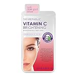 Skin Republic Vitamin C Brightening Sheet Face Mask | Helps Brighten and Even Skin Tone | For a Radiant Complexion | Made in Korea (Pack of 1)
