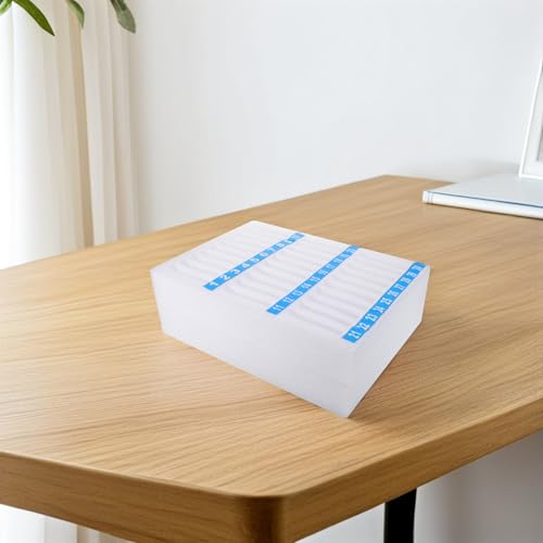 Boîte de rangement compartiments multiples CRAFTHROU en écume blanche pour bureau - 7