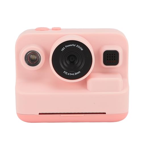 Fotocamera Digitale 1080P Stampa Istantanea Lettore MP3 Videocamera da 12 MP con Schermo da 3 Fogli di 5 modalità di Gioco Piccola Compatta per 2.4 pollici