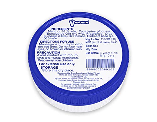 Image of Vaporin Coldrub - 10mL (Pack of 7)