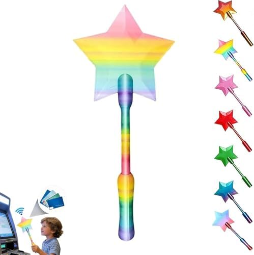Fairy Pay Wand – 3D Printed Wand Tap to Pay, Star Tap Holder for Contactless NFC Transactions, Magic Fairy Payment Tool for Contactless Card Terminal Use (Colored)