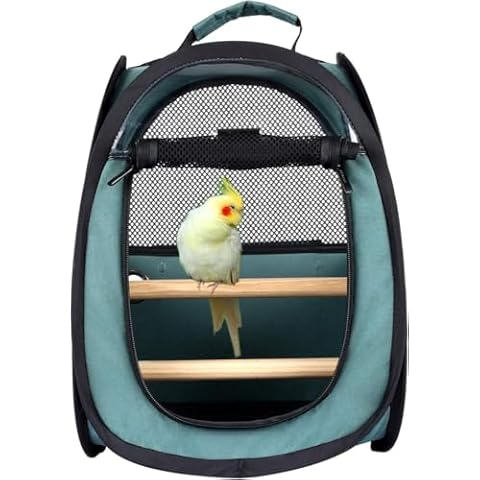 Akinerri Birds Travel Carrier with Perch Cover