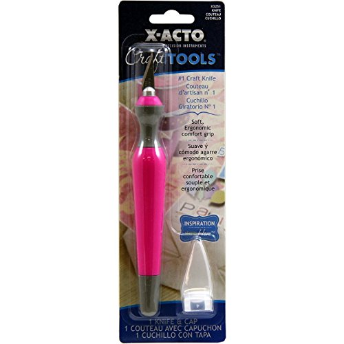 X-ACTO Craft Tools #1 Knife with Safety Cap, Pink