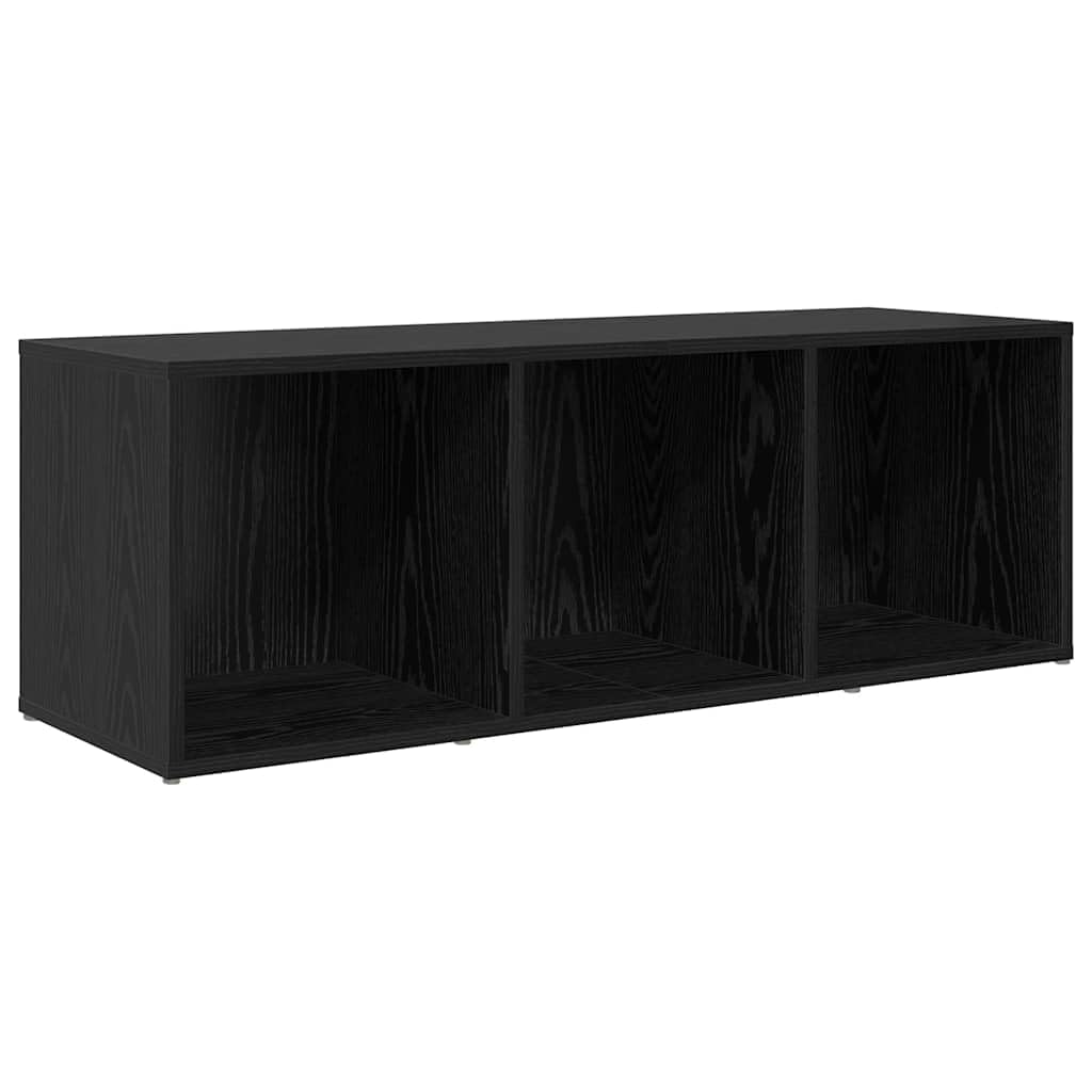 TV-Schrankset Wandmontiert 3-teilig, Schwarz Holzwerkstoff, Modernes Media-Center für Wohnzimmer und Schlafzimmer, Elegante Schwebende TV-Konsole mit Stauraum