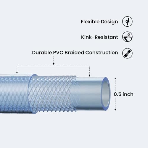 Image of IFFCO URBAN GARDENS - Hose Pipe 30 Meter + 8 Mode Watering Spray Gun & Connectors Combo - 3-Layered Braided, UV Protective Garden Hose with Durable, Rust Resistance Nozzle & Connector Set