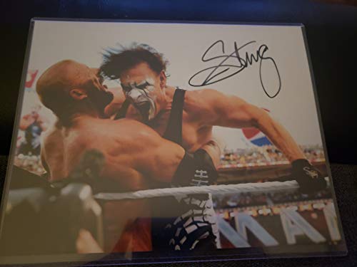 WWE WCW AEW STING SIGNED 8X10 PHOTO AUTOGRAPH