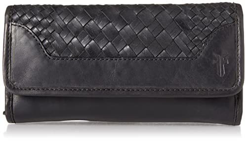 Frye Melissa Basket Woven Wallet, Black #TOP19