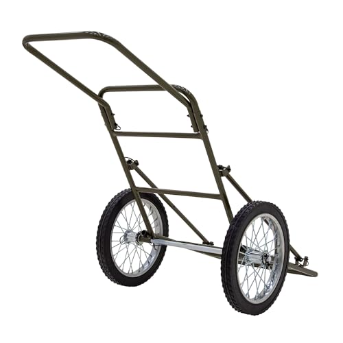 Kill Shot Deer Hunting Folding Game Cart 500 lb Capacity with 16" Rubber Wheels for Hauling Deer, Game, and Hunting Gear