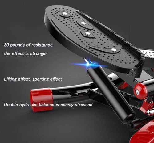 Image of Mini Fitness Stepper, Multi-Function Silent Stepper for Home, Office & Portable Foot Machine with High-Definition Display & U-Shaped Rear Hose
