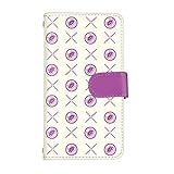スマQ Xperia 5 (SO-01M SOV41 901SO) 対応 ケース 手帳 タイプ スマートフォンけーす カードポケット あり 和んこ堂 柴犬 幾何学模様 総柄 和風 キャラクター ドコモ SO-01M (パープル) ami_wankodo_003-camel