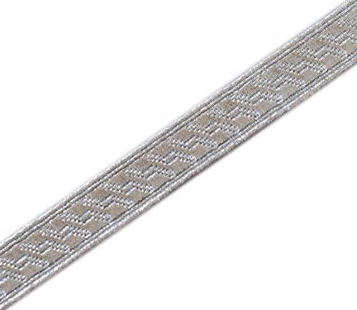 5 Yards. Silver Military Braid. Uniform Trim. Pilot Galon. Army, Navy. Vestment Diy Edging #TOP17