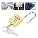 Loto Padlock, 38mm Chrome Plated Steel Beam Engineering Nylon Lockout tagout Safety for Machinery Manufacturing Industrial Workers (Yellow)
