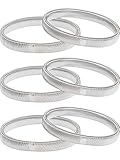 Pangda 3 Pairs Sleeve Garters Anti-Slip Shirt Sleeve Holders Garters Stretch Metal Armbands Sleeve...