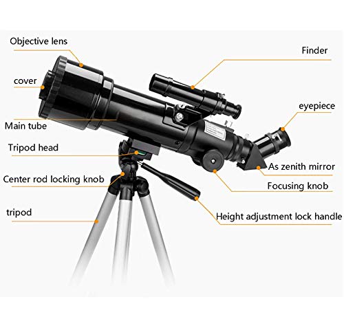 Telescopio Astronómico Refractor 70mm 100x con Trípode miniatura 5