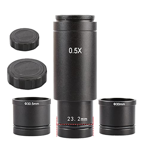 Adaptateur C Mount 0.5X élimine reflets sur microscope trinoculaire