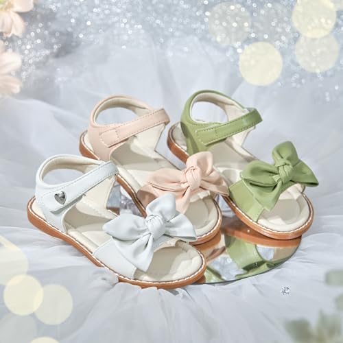 Image of ESTINE Toddler /Little Kid Girls Bow Open Toe Flat Evening Dress Sandals