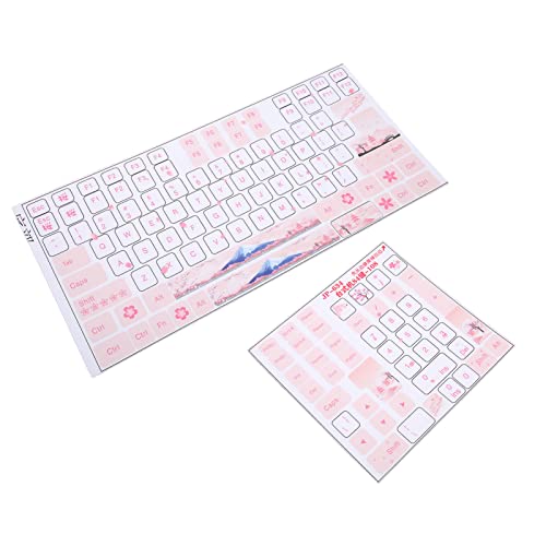 Pegatinas para teclado de PVC durable para 84-108 teclas miniatura 7