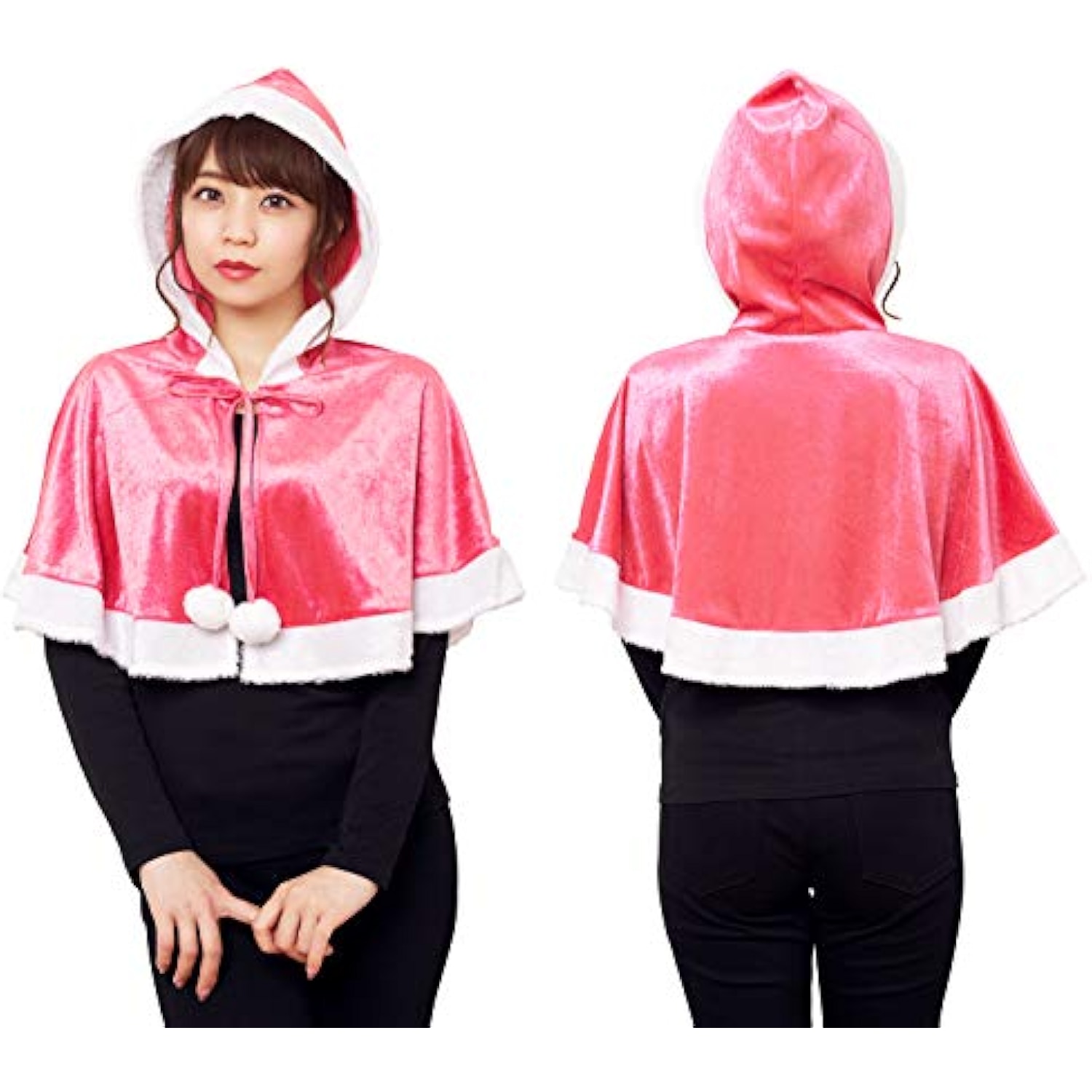 クリアストーン(Clearstone) コスプレ クリスマス カラフルケープ レディース ピンク 詳細画像3