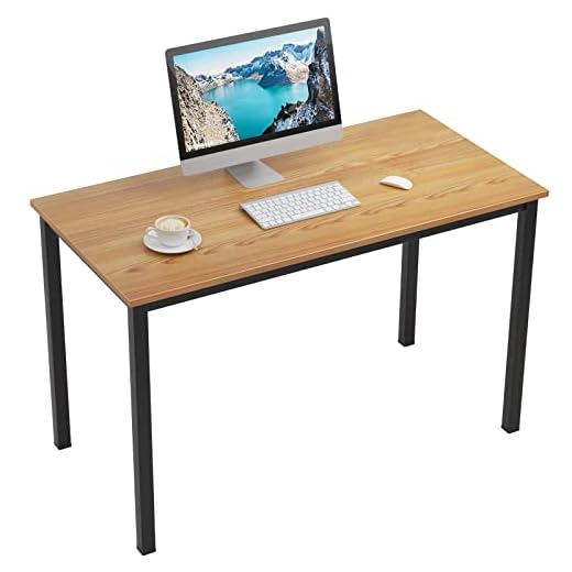 Need Bureau 120x60cm d'ordinateur Table Informatique Meuble de bureau pour Ordinateur pour salle à manger, salon, cuisine, Teck Chêne Couleur