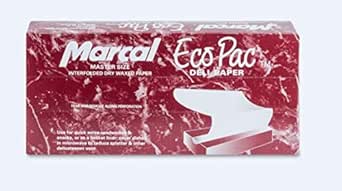 Marcal Co.-6109 Deli Wrap Interfolded Wax Paper/Dry Waxed Food Liner Master Size 12" x 10¾", 500 Sheets