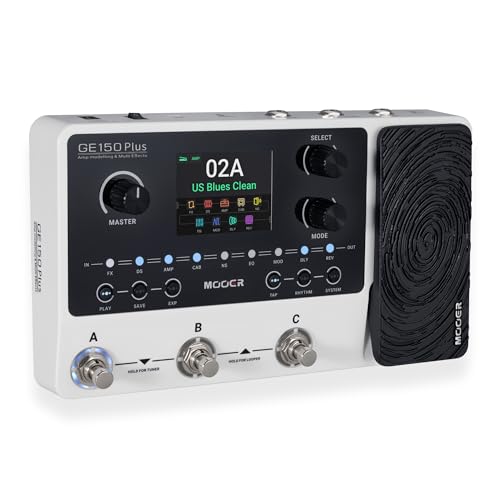 MOOER GE150 Plus New Compact Guitar Pedals Multi Effects Processor Preamp Cab Sim 3rd IR Loader...