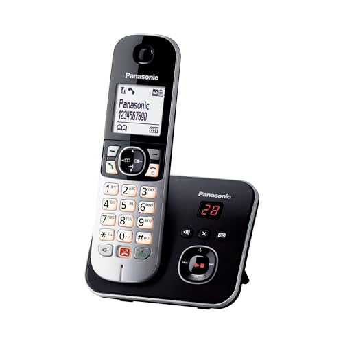 Panasonic KX-TG6861GB, Schnurlostelefos mit Anrufbeantworter, Anrufer-Identifikation, Blockierung störender Anrufe, automatische Anrufblockierung, Voll-Duplex Freisprechen, LCD-Display, Schwarz Panasonic KX-TG6861GB, Schnurlostelefos mit Anrufbeantworter, Anrufer-Identifikation, Blockierung störender Anrufe, automatische Anrufblockierung, Voll-Duplex Freisprechen, LCD-Display, Schwarz