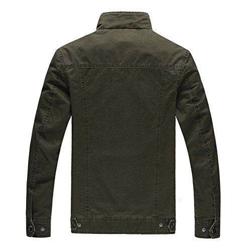 Newbestyle Giacca da Uomo Giacche Army Green