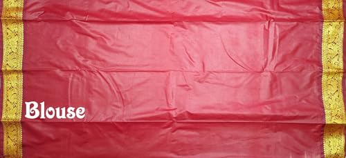 Image of VFCollections Women's Kanchipuram Silk Bridal Pure Pattu Cream White Sarees With Blouse
