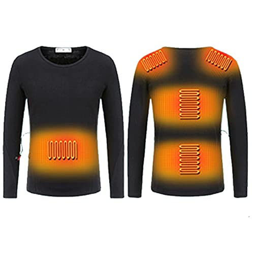 SXLCKJ Elektrische Heizung Unterwäsche Winter USB Smart Metal Fiber Heizung Thermische Unterwäsche zum Skifahren, Cycli (Heizweste) Cover