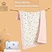 Cuite Pumpkin Newborn Infant Baby Comforter for Pack and Play Bassinet,Down Alternative Toddler Comforter for Crib Bed,40