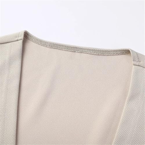 DbdkejjMen's Lightweight Sweaters Long Sleeve Cardigan V-Neck Buttonless Casual Sweater Suitable for Everyday Wear4