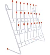 iplusmile Peg Wall Glassware Drying Rack 24 Peg Metal Wire Lab Glassware Rack - Self-Standing/Wal...