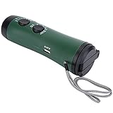 Es ist eine helle LED-Taschenlampe, auch ein Radio für den Empfang von Informationen und ein Alarm für den Aufruf von Hilfe