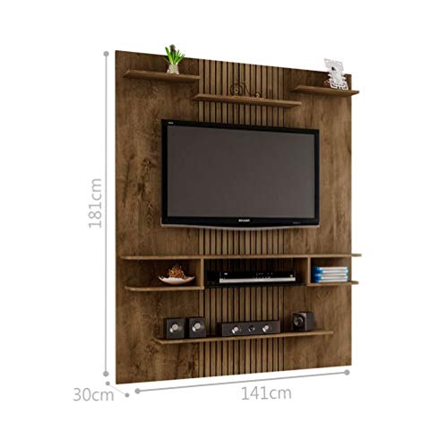 Painel para TV Norte Madeira Ripado