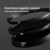 Urth 39mm Magnetyczny zestaw filtrów Essentials 4 w 1 do obiektywu (Plus) — UV, CPL, Filtry szarości ND8, ND1000, szkło optyczne z powłoką nano, ultracienkie filtry do aparatu