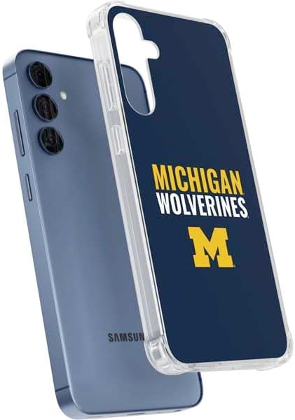 Skinit Clear Phone Case Compatible with Galaxy S24 - Officially Licensed University of Michigan Wolverines M Design