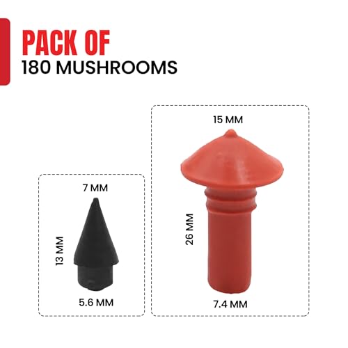 Image of Tire Repair Insert Plugs - Mushroom Plugs with Built-in Sealant, Quick and Easy Tire Fix Solution | Pack of 180