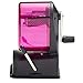 X-Acto 2012687-PNK Bulldog Vacuum Wall Mount Manual Pencil Sharpener, Pink, See-through Receptacle, Affix to Any Nonporous Surface, X-ACTO Hardened Helical Cutter