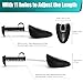 EchoDone 5 Pairs Practical Adjustable Length Men Shoe Tree Shoe Stretcher Boot Holder Shaper Support (Black Color)