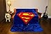 DC Comics Superman Shield Twin 60'' x 80'' Blanket - Superman Logo - Red and Blue - Officially Licensed by Warner Bros - Super Soft & Thick - 100% Polyester