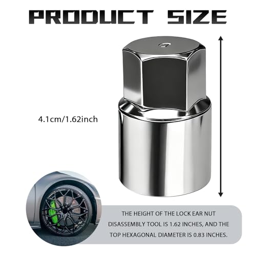 image for Eponcia Wheel Lock Key Lug Nut Key Locking Lug Nut Removal Tool for To