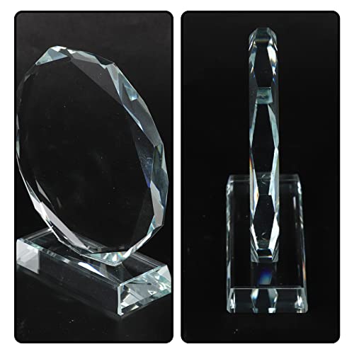 VANZACK Troféu de prêmio transparente de cristal decorativo troféu de prêmio delicado acessório de p
