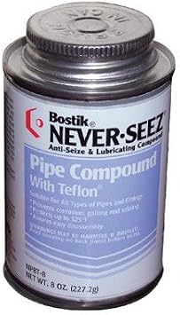 Pipe Compound With PTFE - 8oz.brush top pipe compound w/PTFE [Set of 12]
